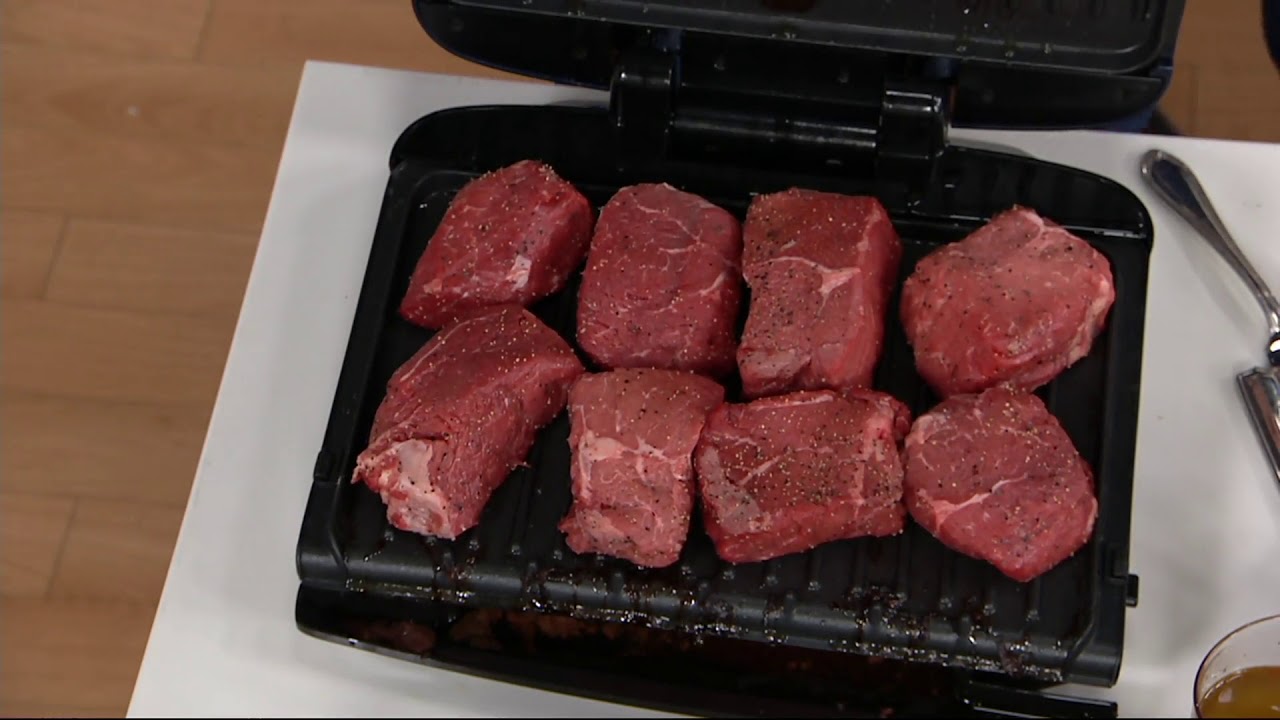 George Foreman 6 Serving Rapid Grill with 5 Nonstick Plates on QVC