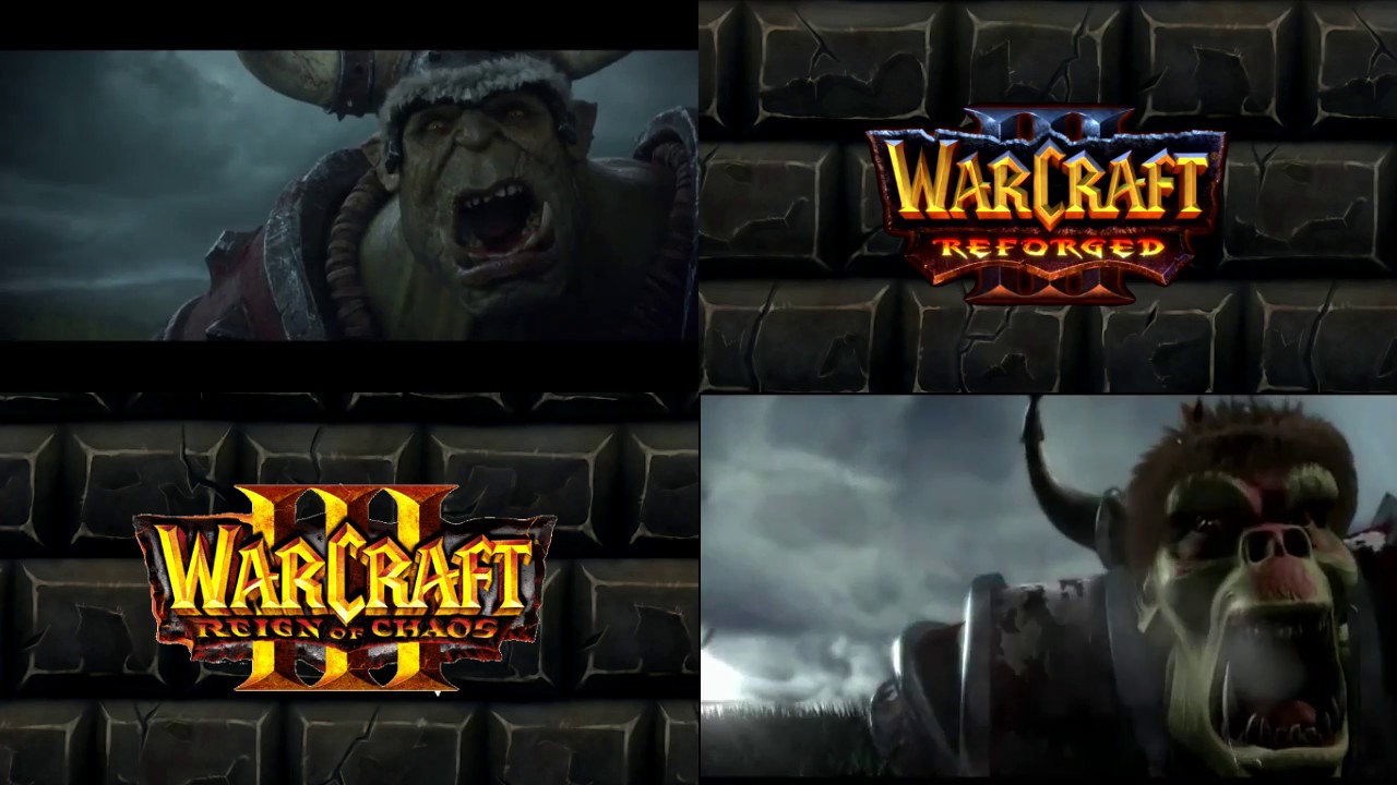 Warcraft 3 RoC | Warcraft Reforged Intro Side By Side Comparison | Blizzcon 2018