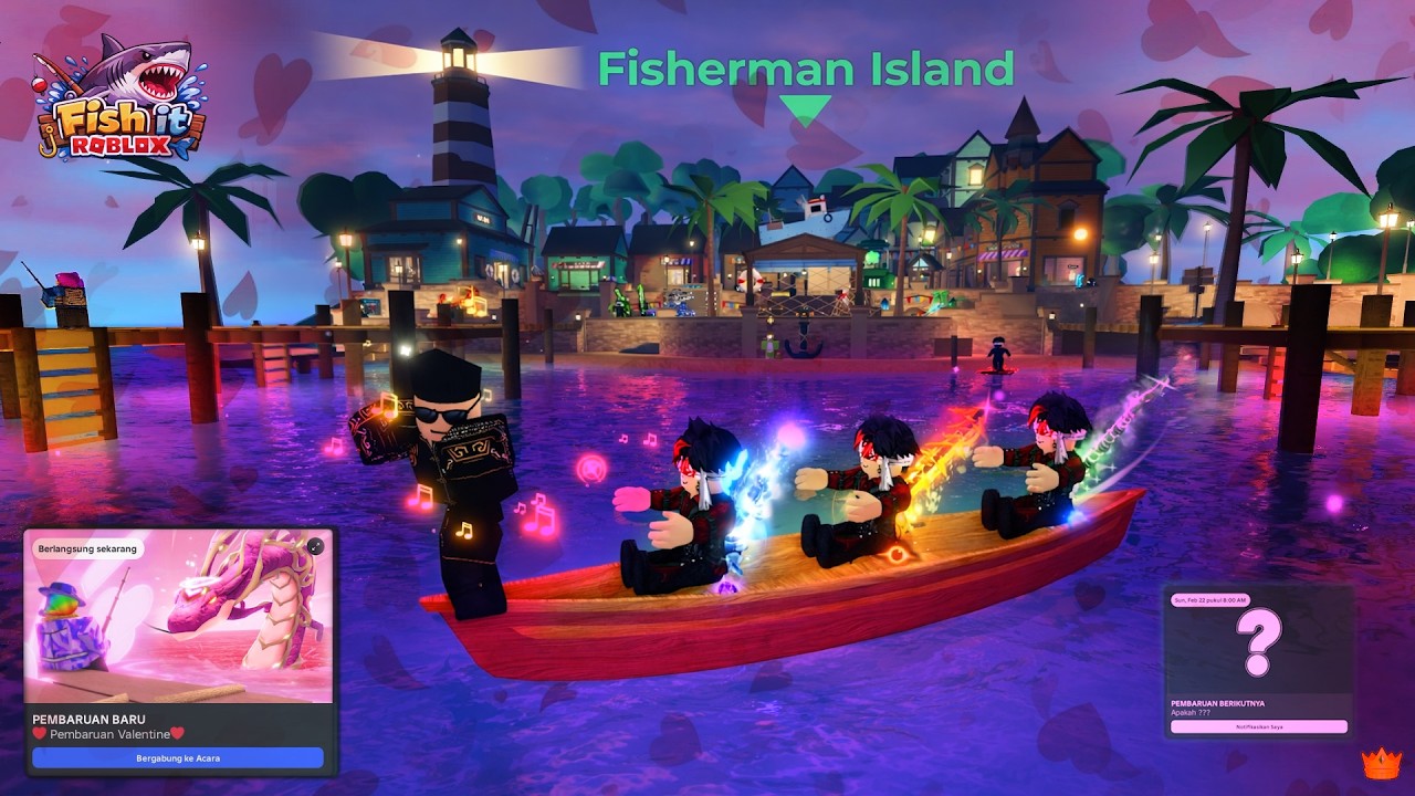 [E57] Purple Bloodmoon 250K Luck x8.. Valentine Event pt2 Fish it | ROBLOX #shorts
