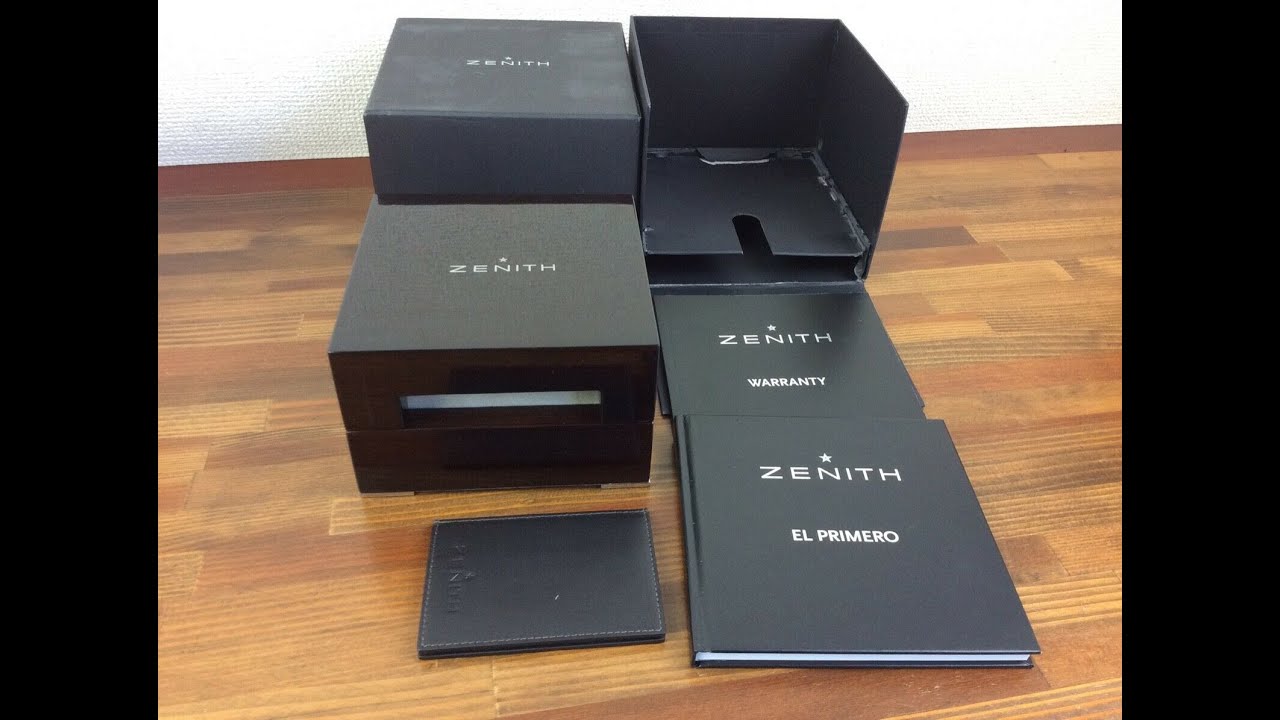 Zenith El Primero Watch Box + Booklets and Card Holder