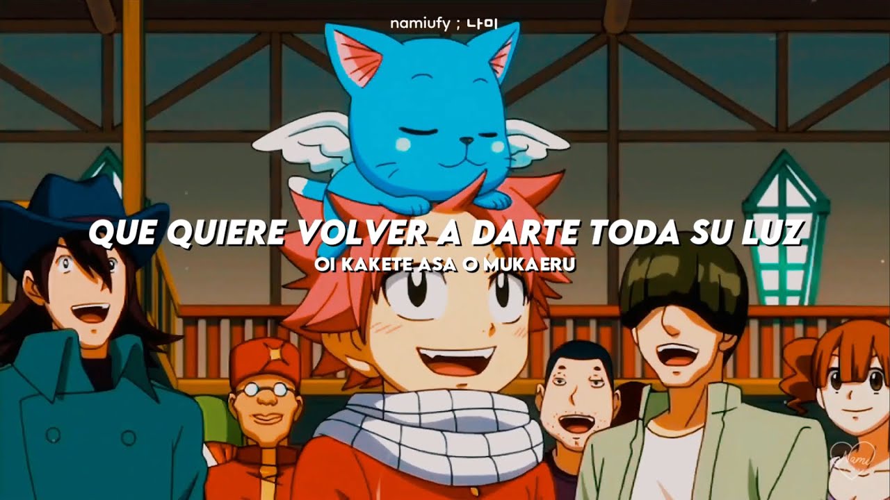 Fairy Tail Ending 2 &mdash; ❝ Tsuioku Merry Go Round ❞. Sub. Espa&ntilde;ol + Romaji『AMV』♡