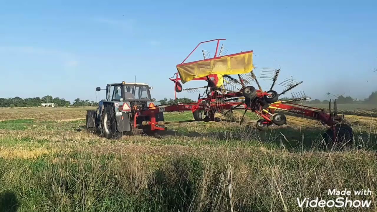 Obr&aacute;canie slamy/Szalmaforgat&aacute;s/Turning straw 2021 Zetor Crystal+p&ouml;ttinger