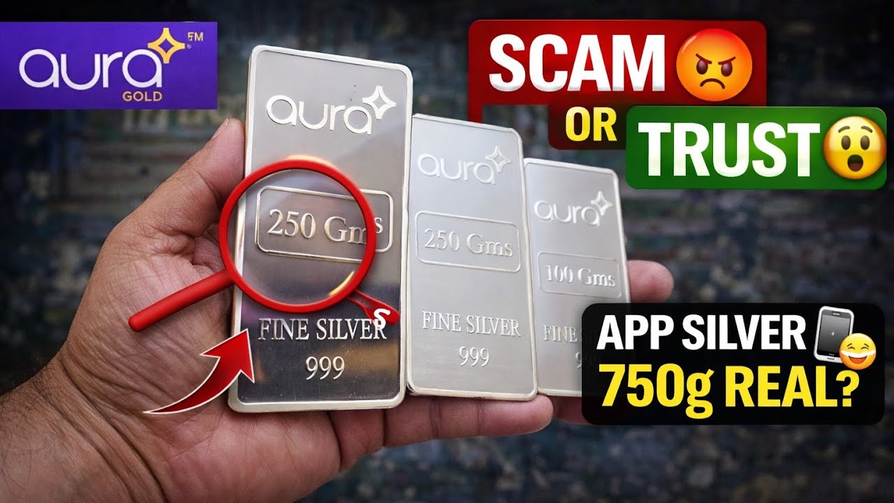 Let&rsquo;s Recheck Purity of Aura Gold Silver Coin | 750 Grams | Real Silver Test 🪙✨