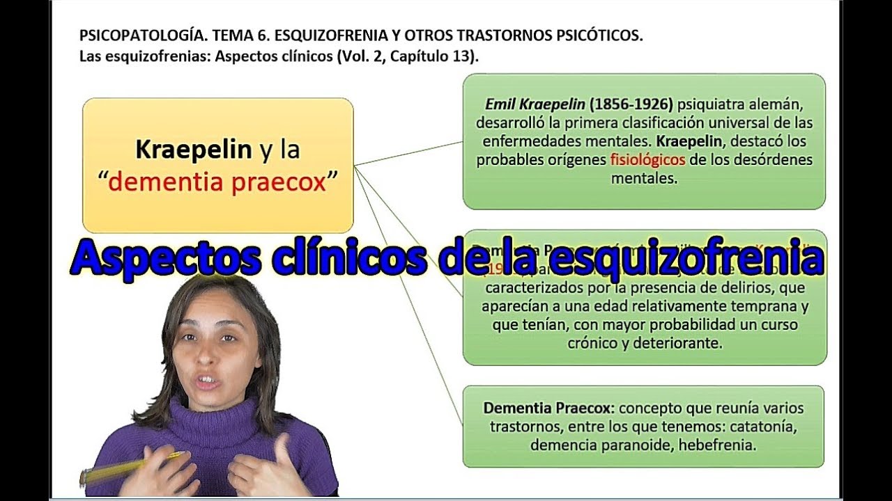 Esquizofrenia (Aspectos clínicos) - vídeo 1 de 2 - UNED Psicología (Psicopatología)