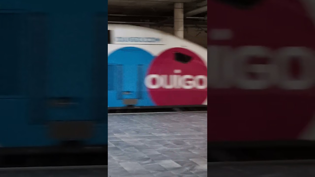 Ouigo saliendo de Zaragoza, doble composición