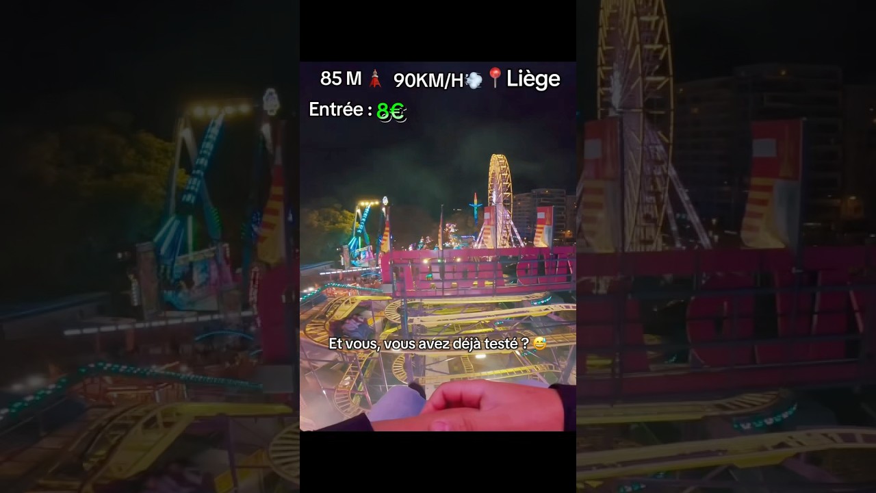 Il ne refera jamais la tour de la foire &agrave; li&egrave;ge 😂 #foire #liege #attraction