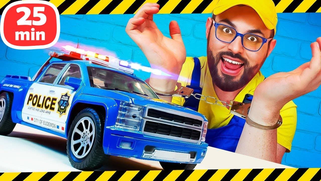 🚓💥 &iexcl;El coche de polic&iacute;a est&aacute; da&ntilde;ado! 🔧✨ | Aventura en el taller de coches