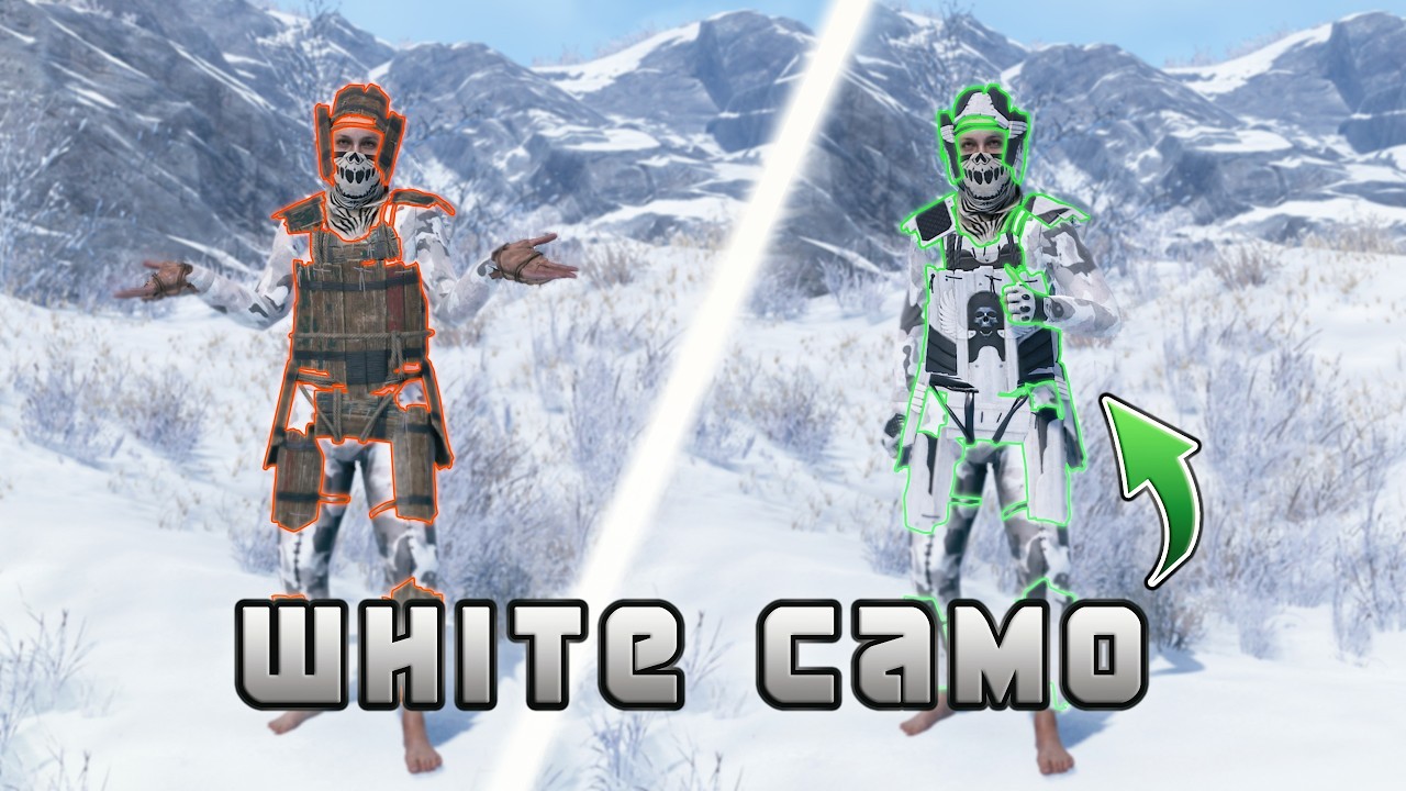 Rust No Mercy Wood Armor! (Pay To Win Snow Camo Skins?)