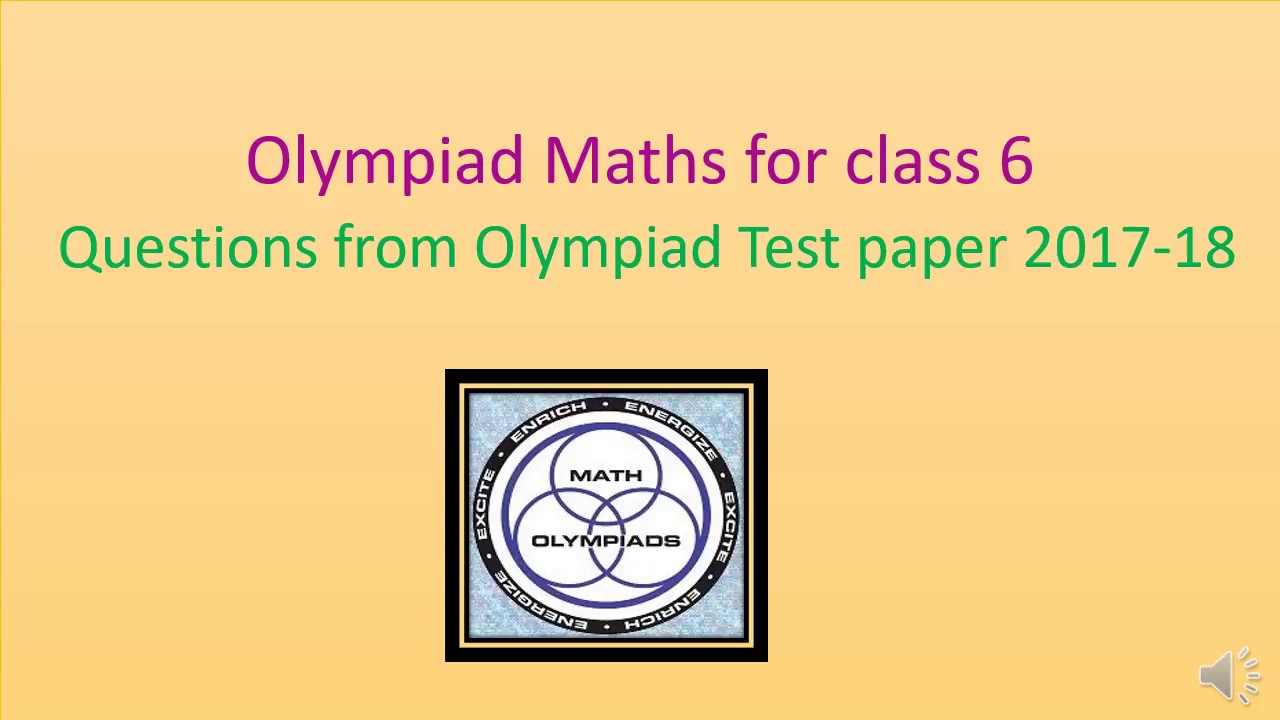 Olympiad maths for  class 6