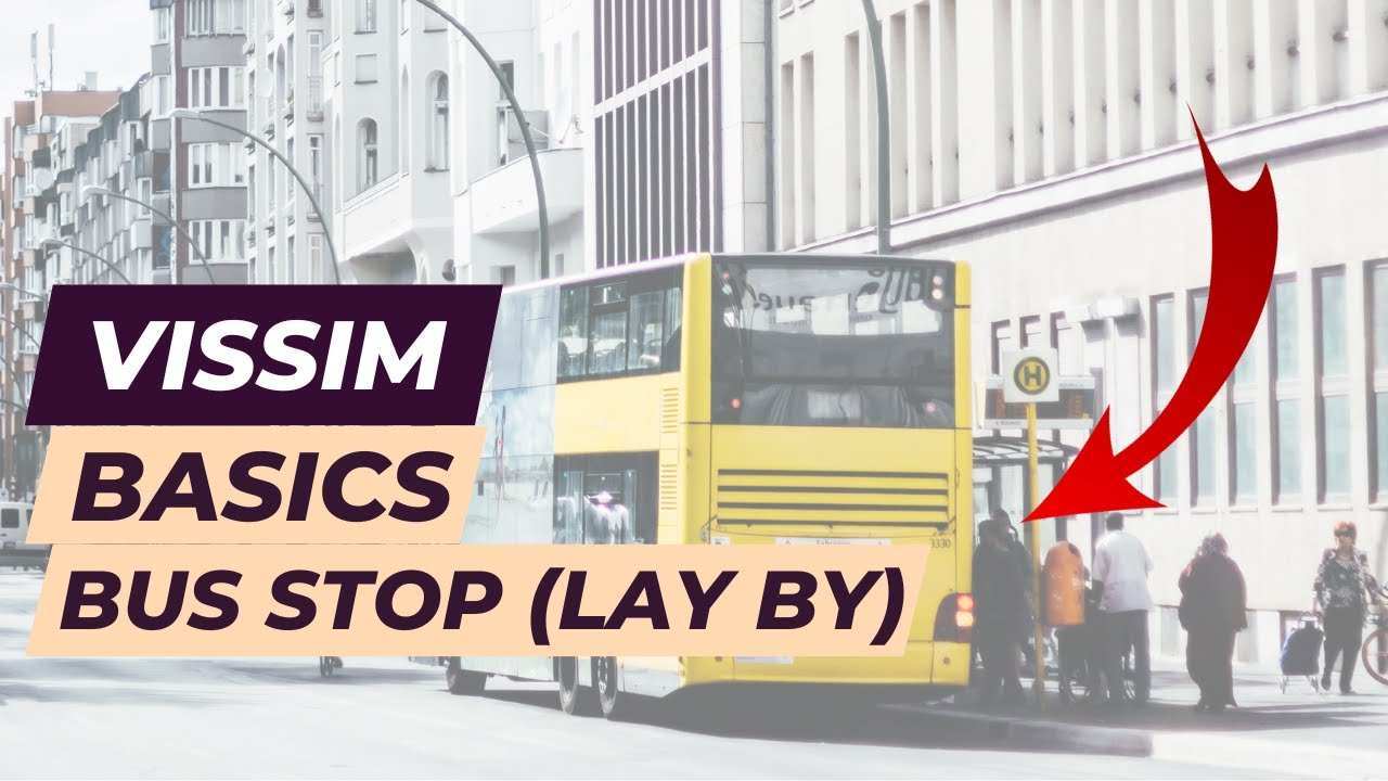 Учебное пособие Vissim — Автобусная остановка с пешеходами (Layby)