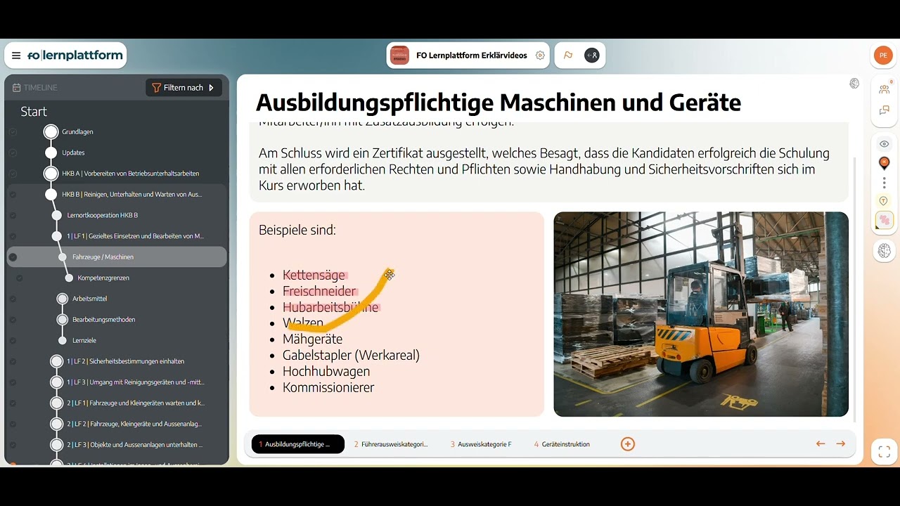 Werkzeuge auf der FO Lernplattform – Überblick & Anwendung