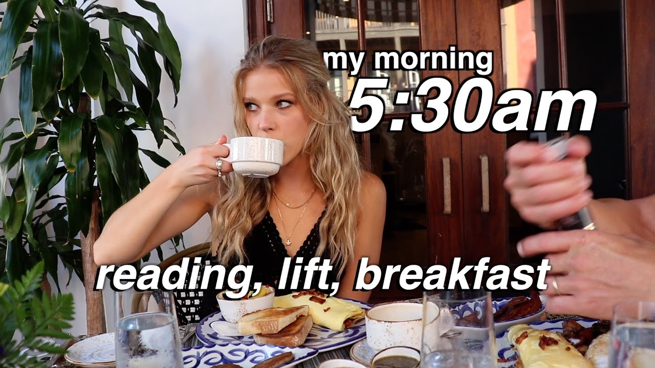 my 5:30am morning routine on vacation!