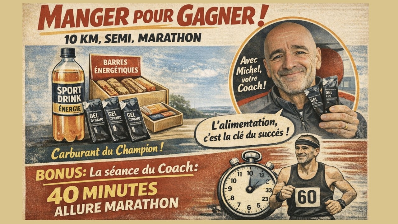 Du 10 km au Marathon, ce que tu dois manger pour performer.. + la séance du coach