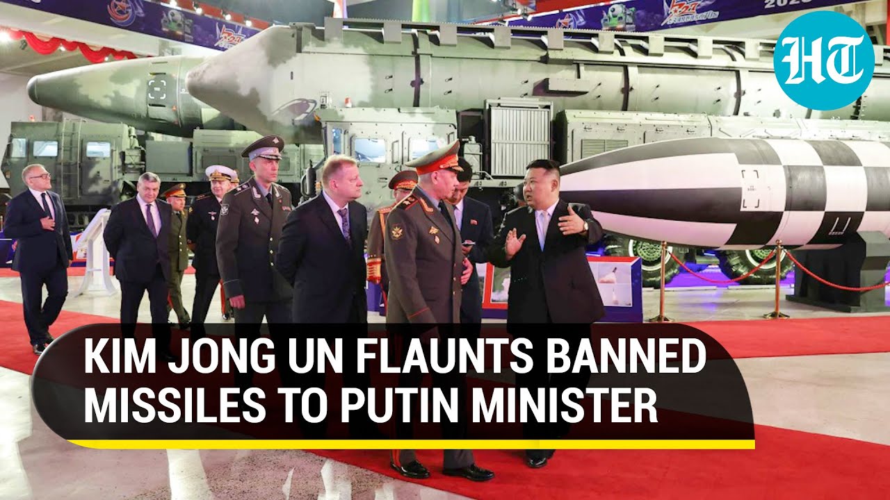 North Korea's Kim Dares West; Shows Off Banned Missiles To Russian Defence Minister | Watch