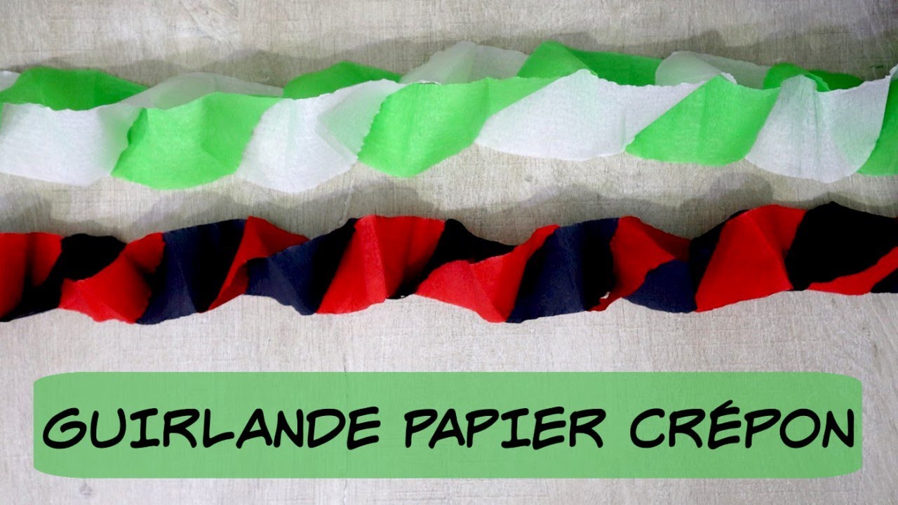 Guirlande Facile en Papier Crépon !