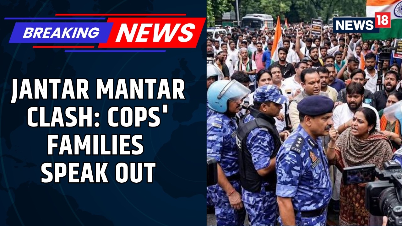 Delhi Police Families Hold Press Conference Amid CJP Protest Row | Jantar Mantar Clashes | News18