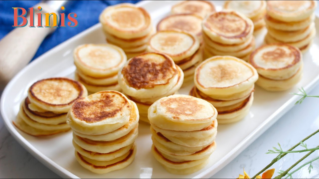 recette des blinis moelleux très faciles 🥞 pour l'apéro
