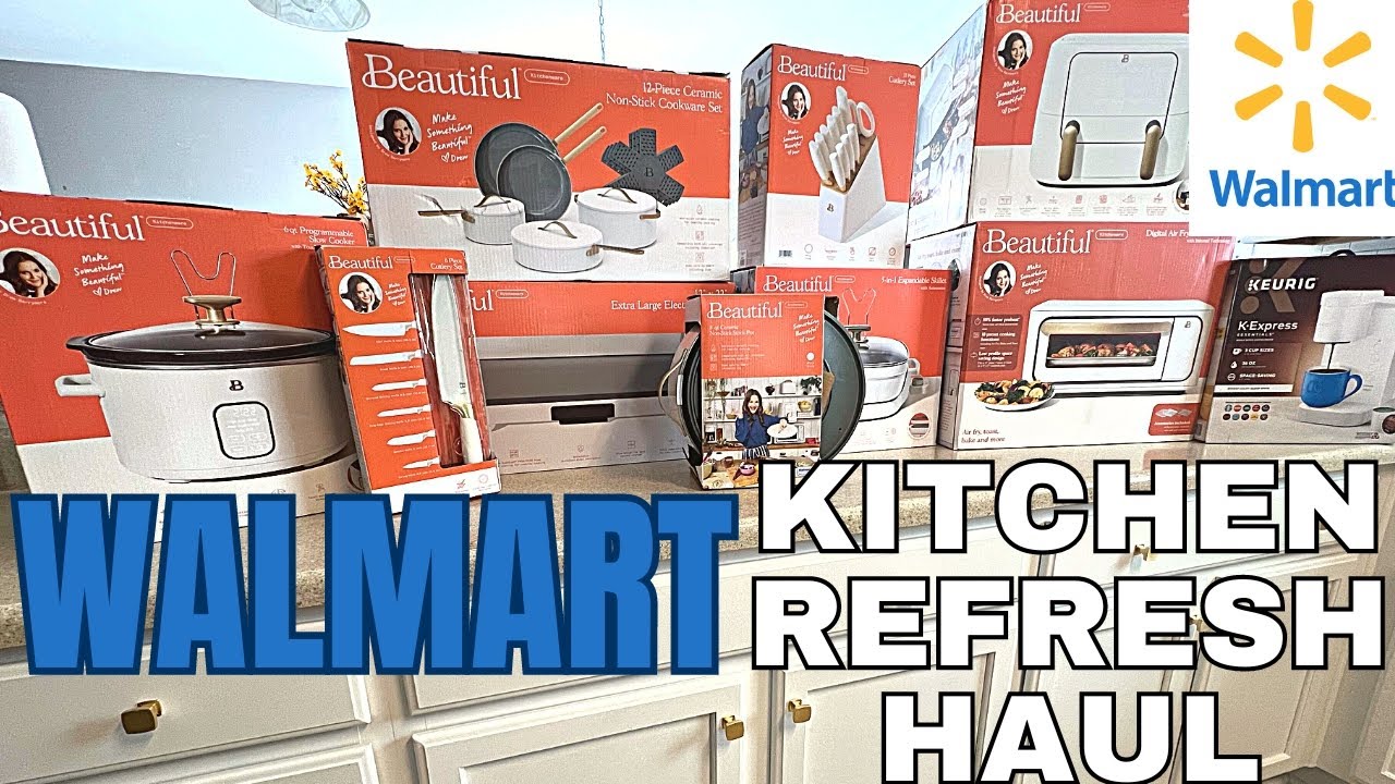 NERVOUS TO TRY SOMETHING NEW -  UNBOXING BEAUTIFUL by Drew BarryMore  - KITCHEN REFRESH