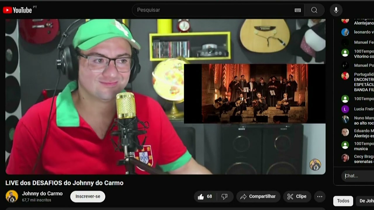 REACT Johnny do Carmo reage a SERENATA PATRIMÓNIOS - Alentejo em Coimbra