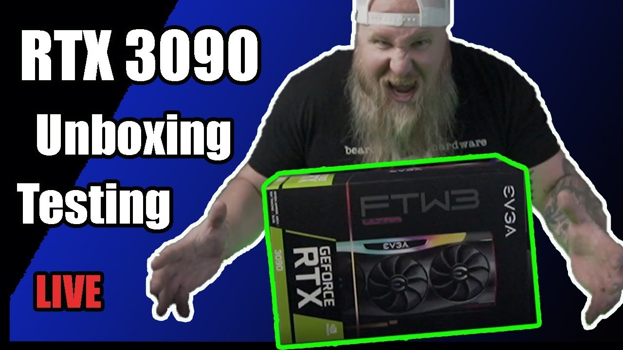 RTX 3090 - Unboxing and Testing Live
