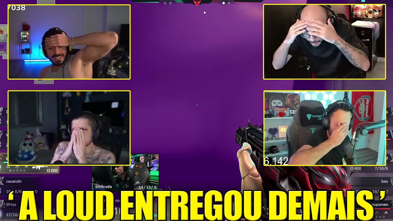 STREAMERS REAGEM A LOUD SENDO ELIMINADA DO VCT AMERICAS 2026