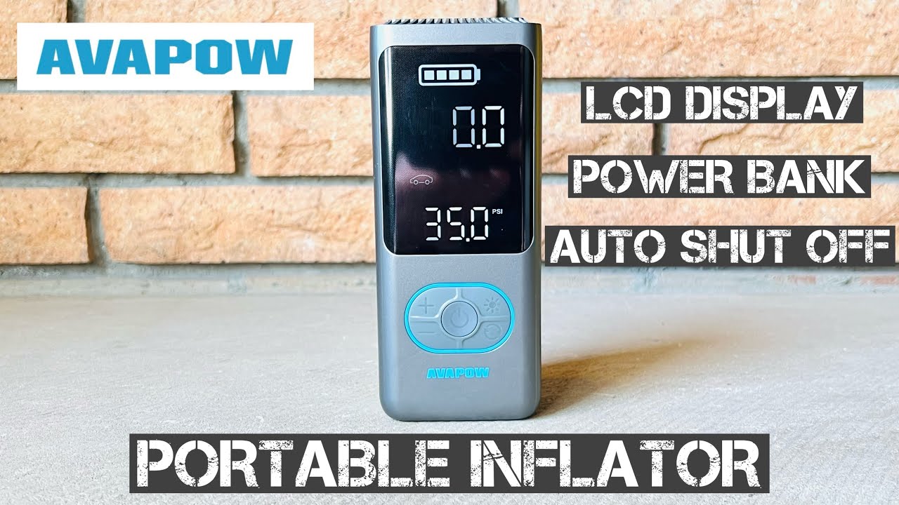 Avapow AP18 Portable Tire Inflator Air Compressor