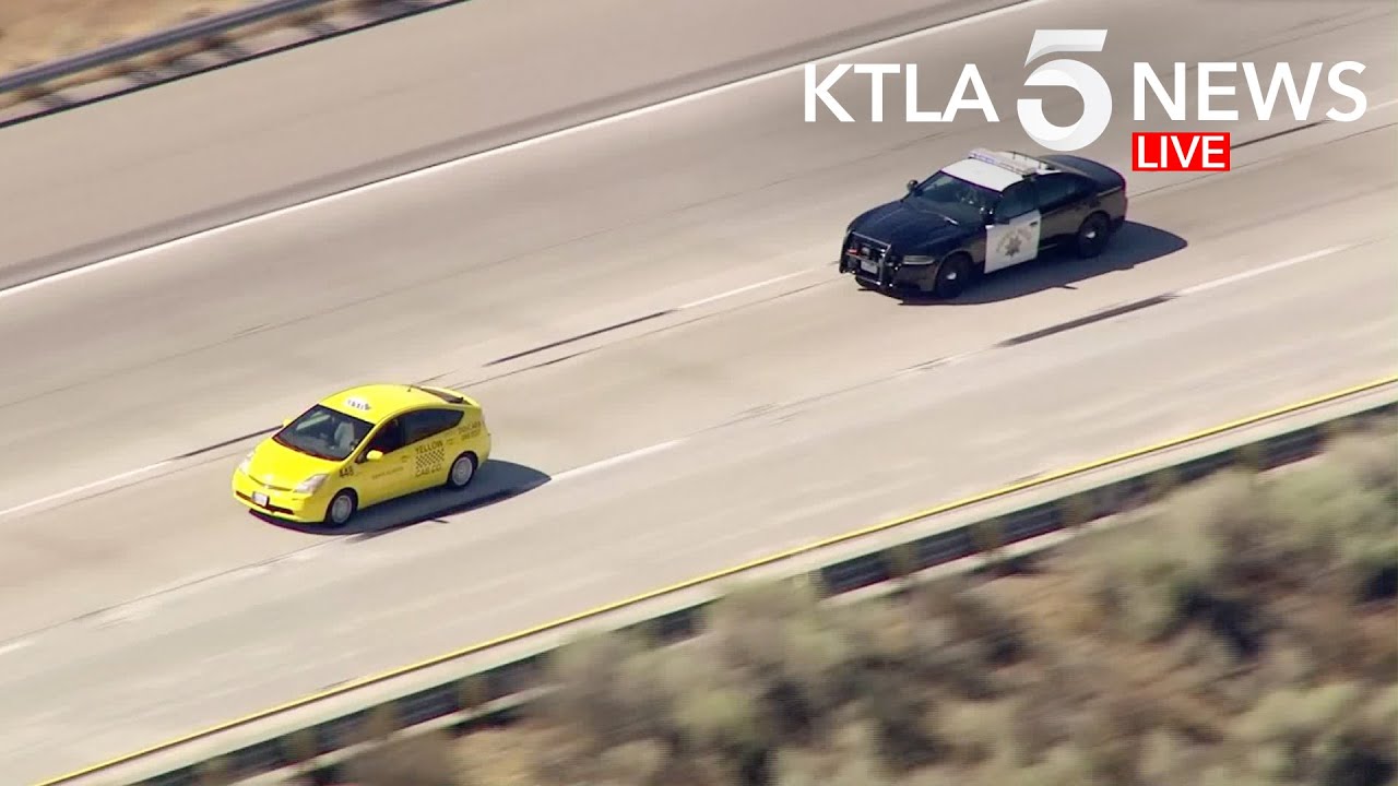 Pursuit of Yellow Taxi Cab in Agua Dulce Ends With Driver in Custody