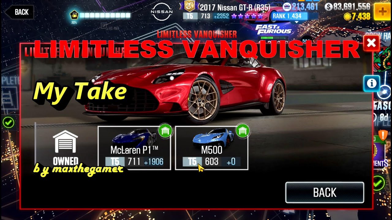 CSR2 | CSR Racing 2, Limitless Vanquisher, My Take.
