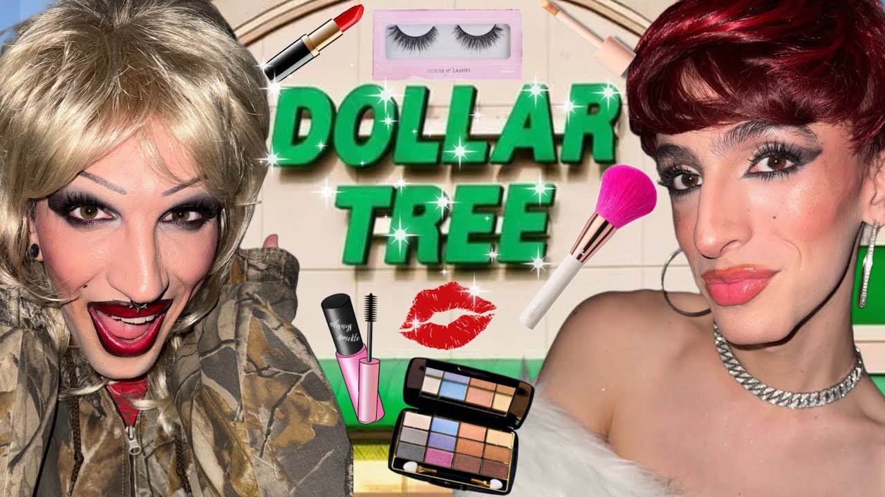 FULL FACE OF DOLLAR STORE MAKEUP!!! (GONE WRONG) W+ OLIVE UGLY