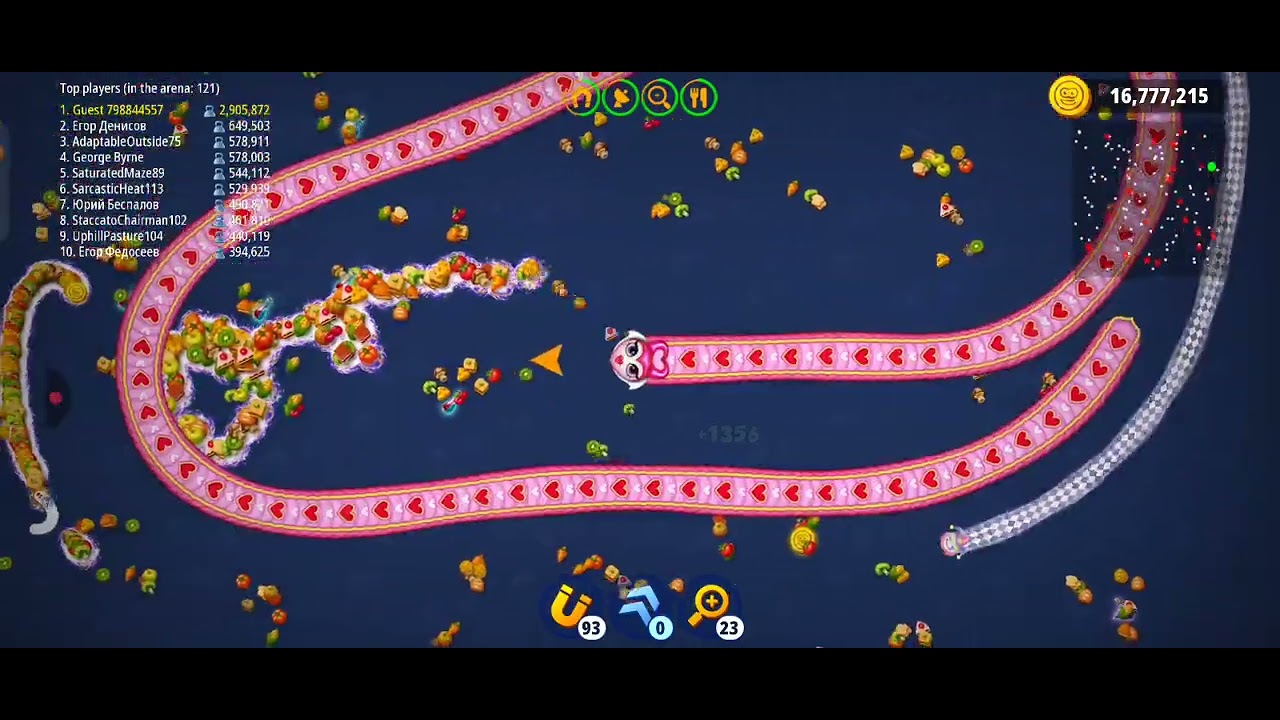 Worms Zoneio Killer Queen Snake || Worms Zoneio Best Slither Snake 