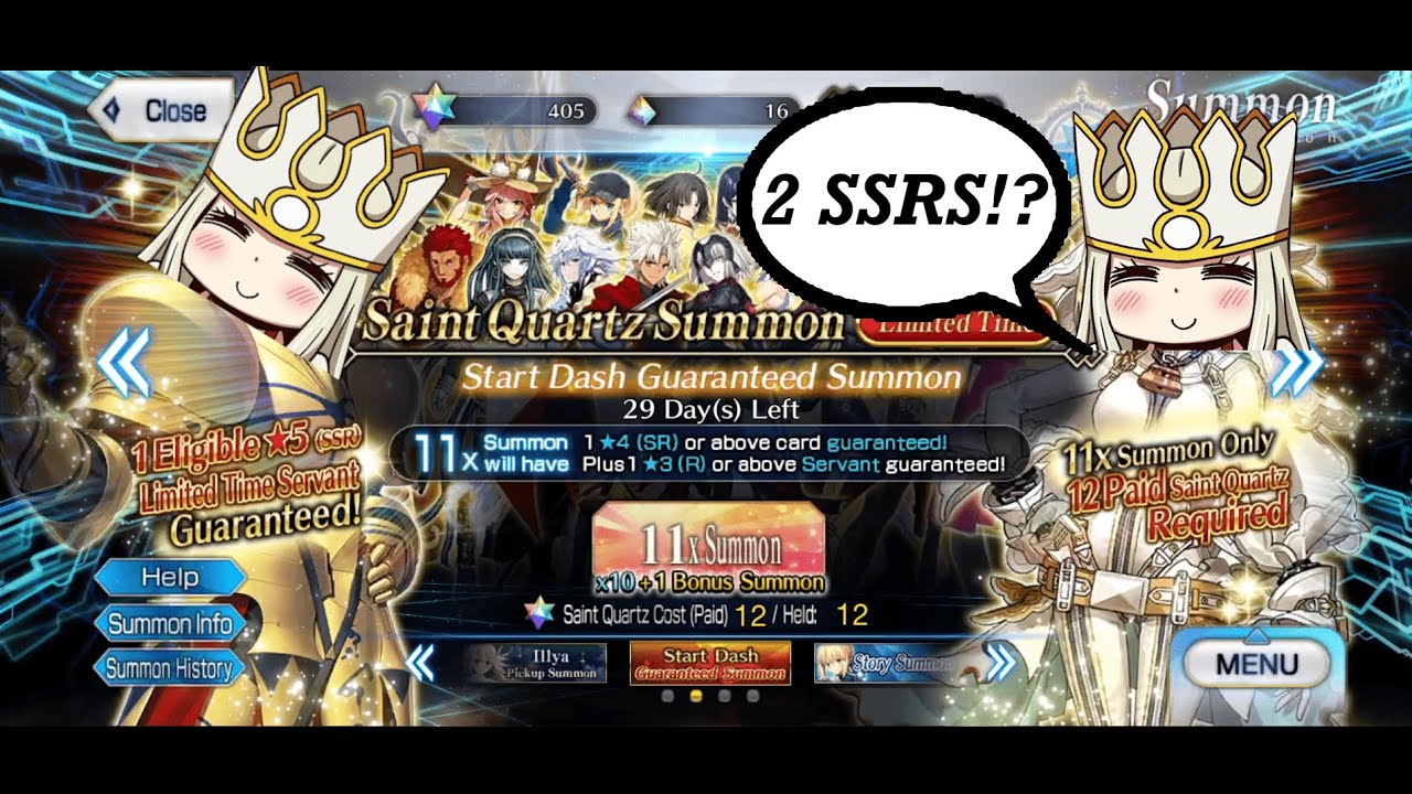 [FGO NA] Start Dash GSSR Gacha Roll