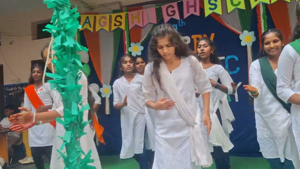 Partiatric song dance performance by 8th&9th class children on Republic day 2026#