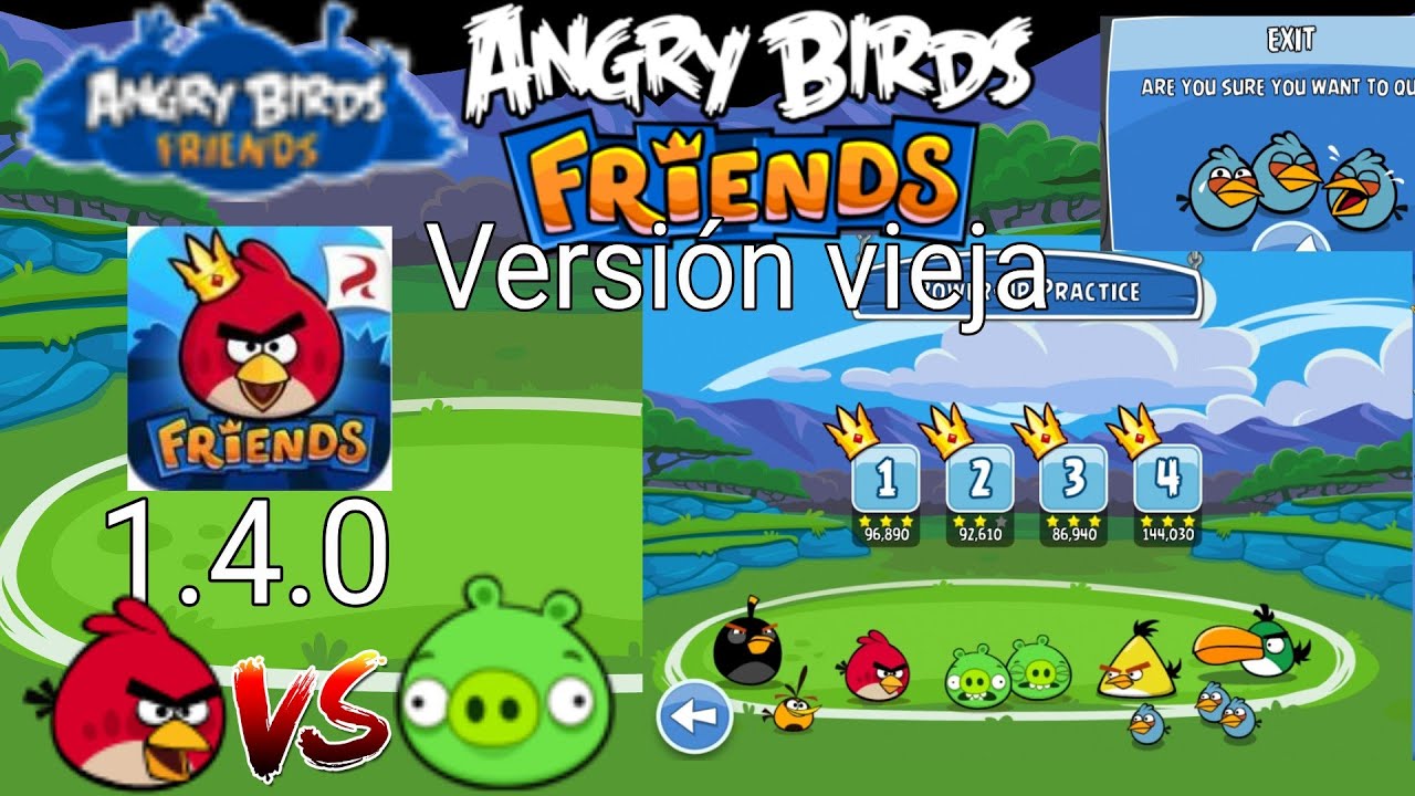 Playing an old version of Angry birds Friends (read on the description)