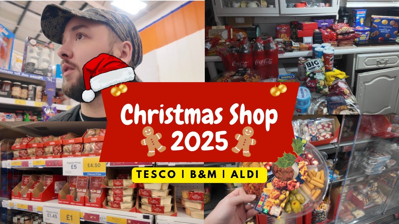 БОЛЬШАЯ РОЖДЕСТВЕНСКАЯ ПОКУПКА ПРОДУКТОВ И ДОСТАВКА! 2025🎄 (Tesco, Aldi, B&M)