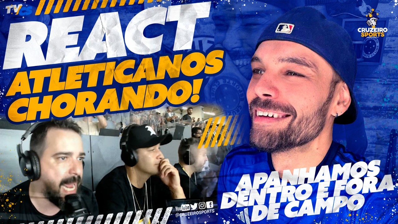 😂 REACT NARRADORES ATLETICANOS CHORANDO APÓS PERDER O TÍTULO MINEIRO! 