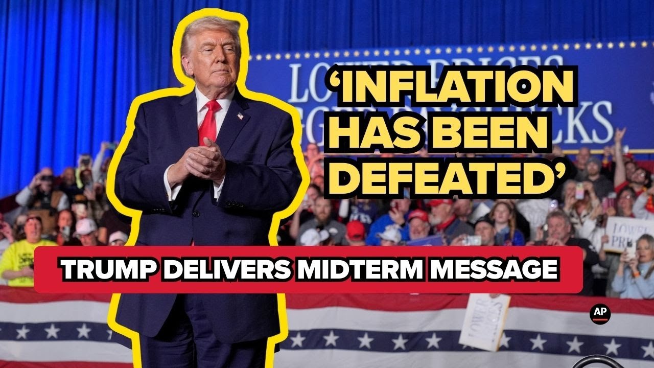 Trump says he 'defeated' inflation while speaking at Horizon Events Center