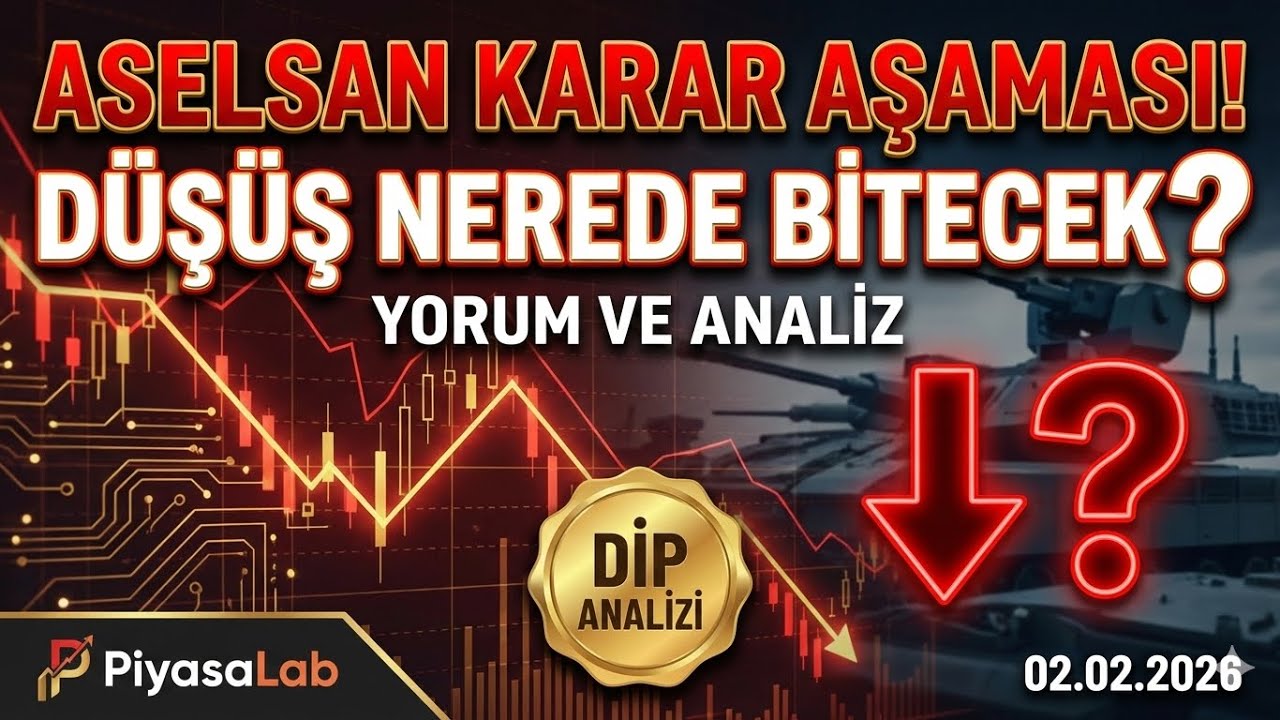 Aselsan (ASELS) Karar Aşaması! D&uuml;ş&uuml;ş Nerede Bitecek? | Yorum ve Analiz
