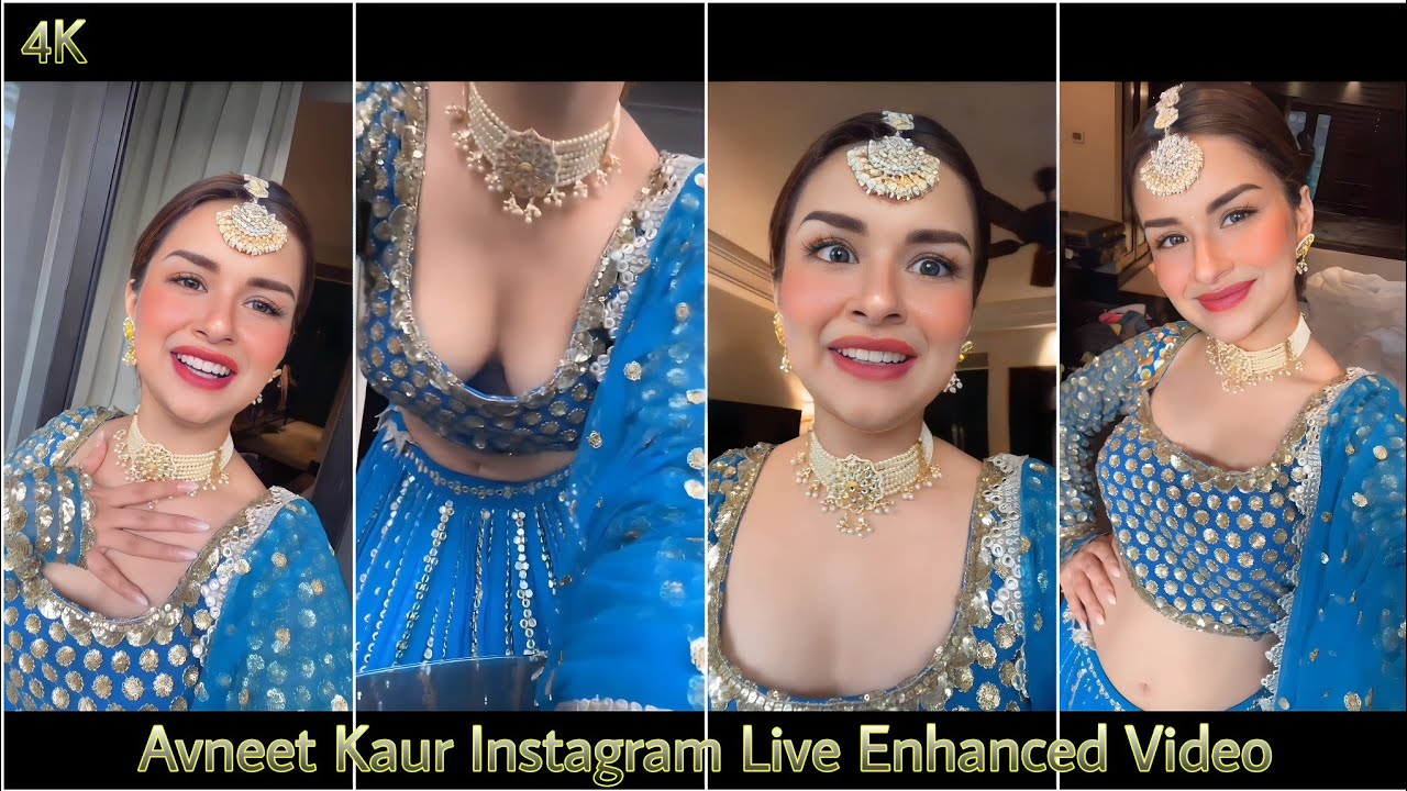 Avneet Kaur Full 4k Enhance Instagram Live Video on 30 Million followers on Instagram