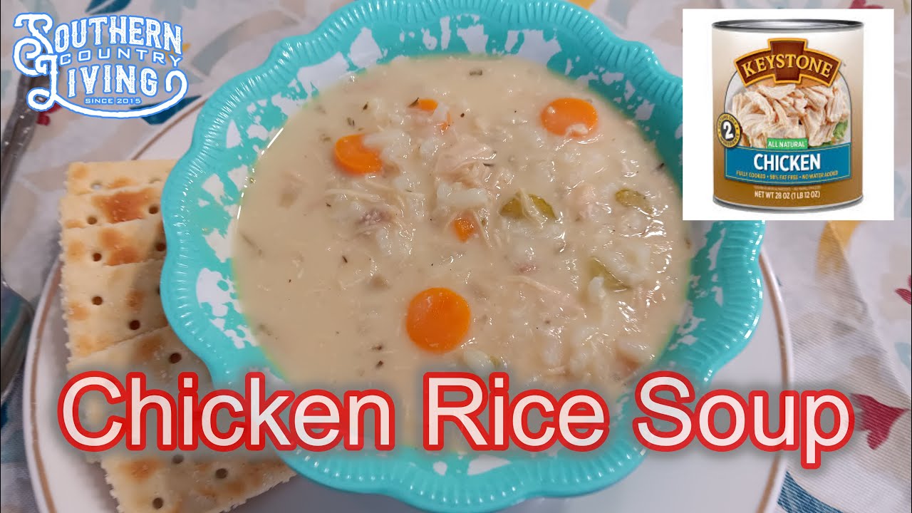 Keystone Chicken and Rice Soup  --  Prepping Freezer Meals