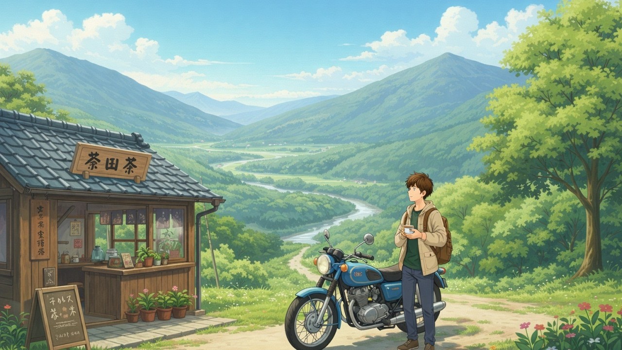 A Quiet Morning Ride | Studio Ghibli Inspired ASMR