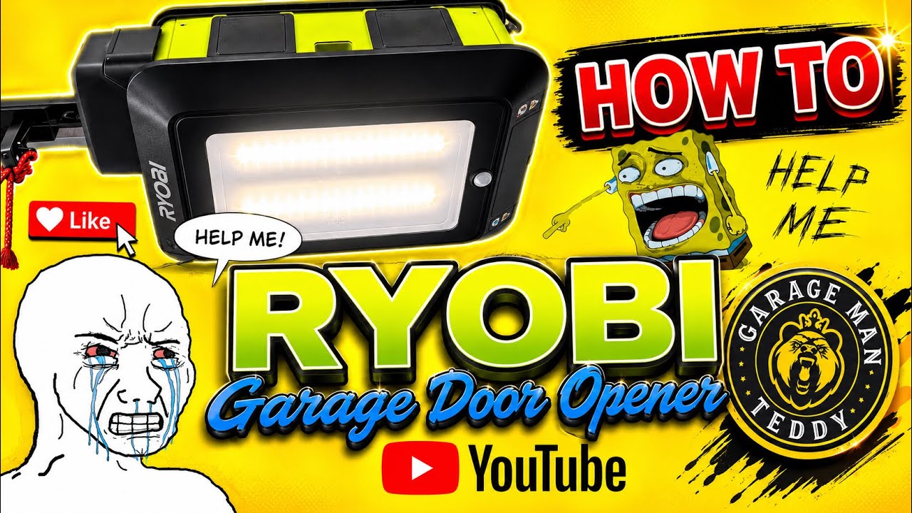 HOW TO- RYOBI GARAGE DOOR OPENER TROUBLESHOOT LIMITS AND SENSORS