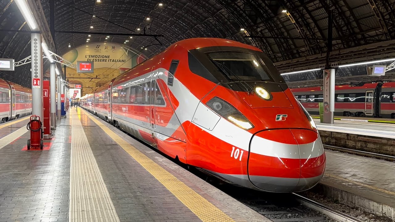 ETR 1000.101 in servizio sull’AV Frecciarossa 9681 da Milano Centrale a Roma Termini