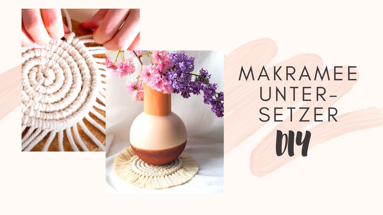 DIY: Makramee Untersetzer rund I Macrame Coaster I Schritt für Schritt Anleitung