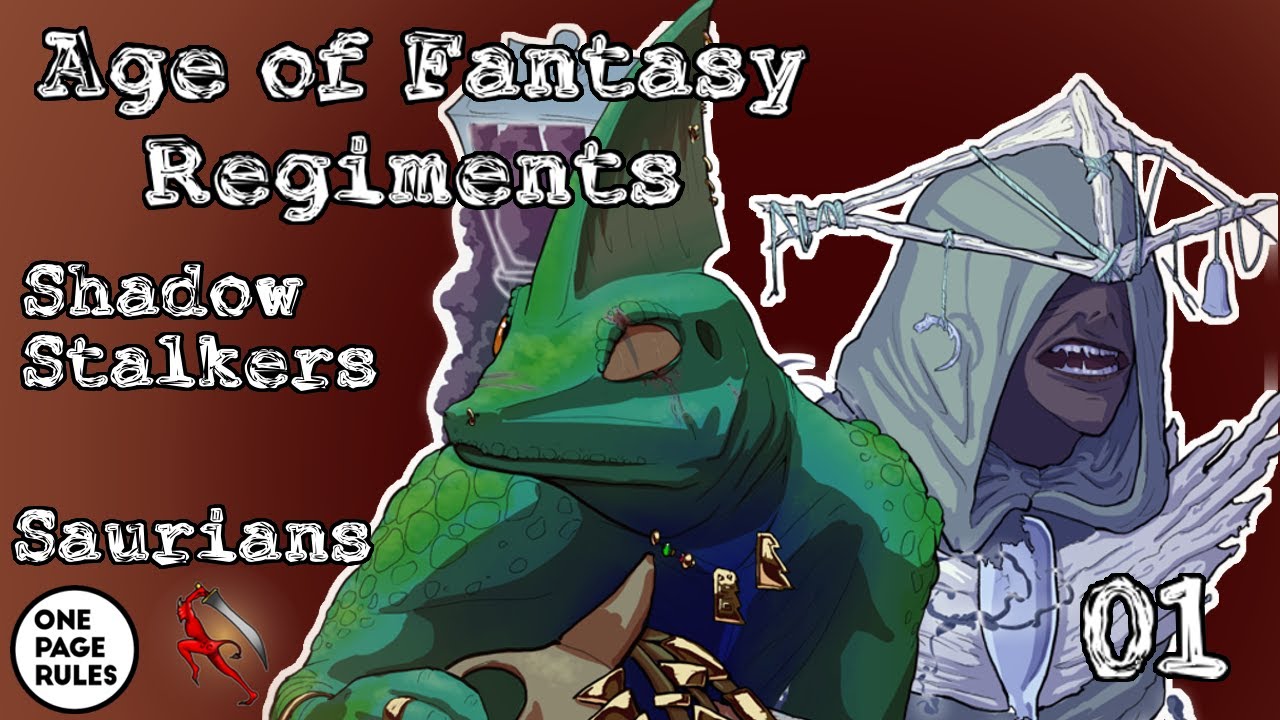 Age of Fantasy Regiments Battle Report! Shadow Stalkers v Saurians Campaign 01