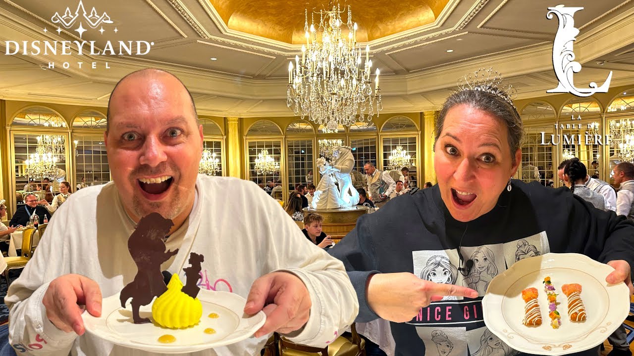 DECOUVERTE INCROYABLE DU RESTAURANT LA TABLE DE LUMIERE AU DISNEYLAND HOTEL A DISNEYLAND PARIS