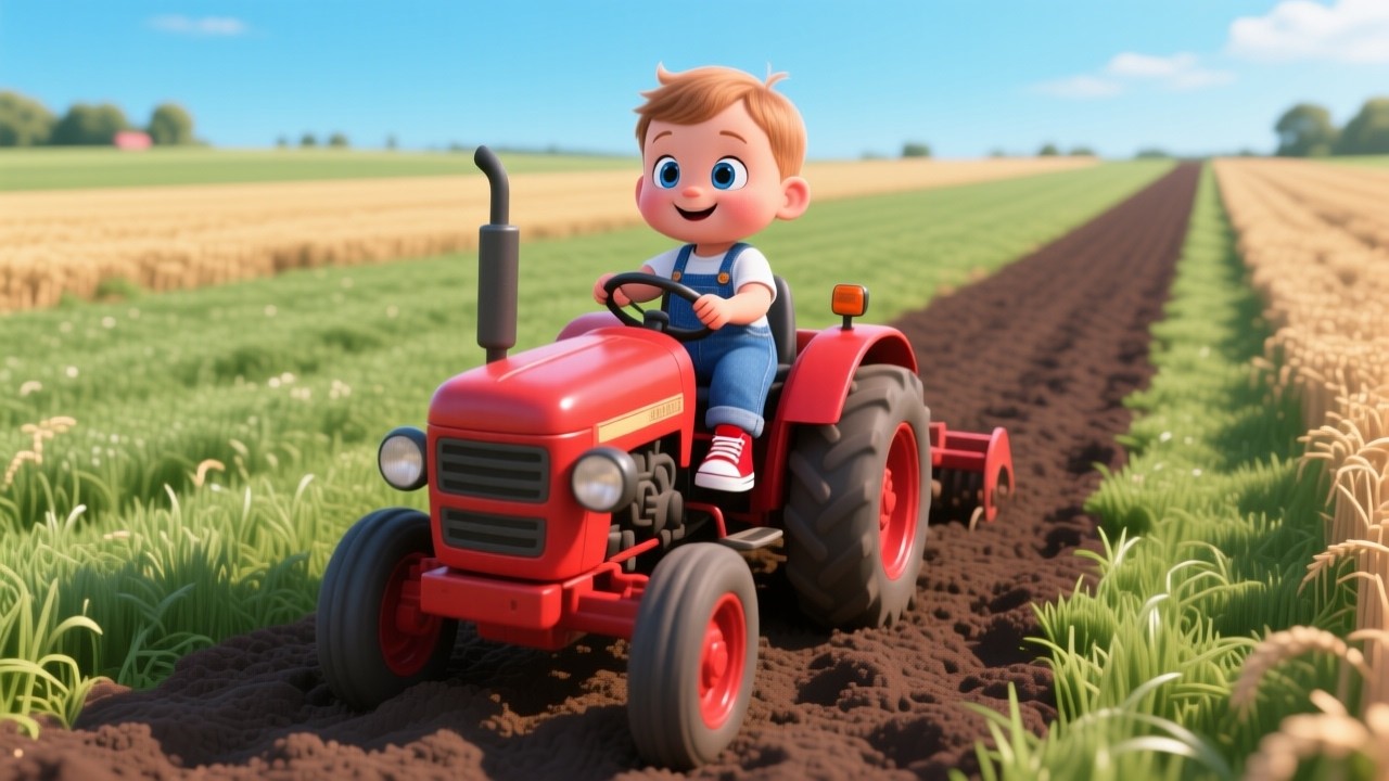 Boom Boom Farm Tractor 🚜 | Fun Learning & Play for Kids | Toddler Adventure Video