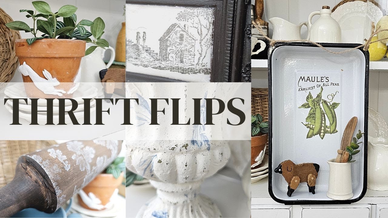 thrift flips for resale • French country cement pot • new IOD products