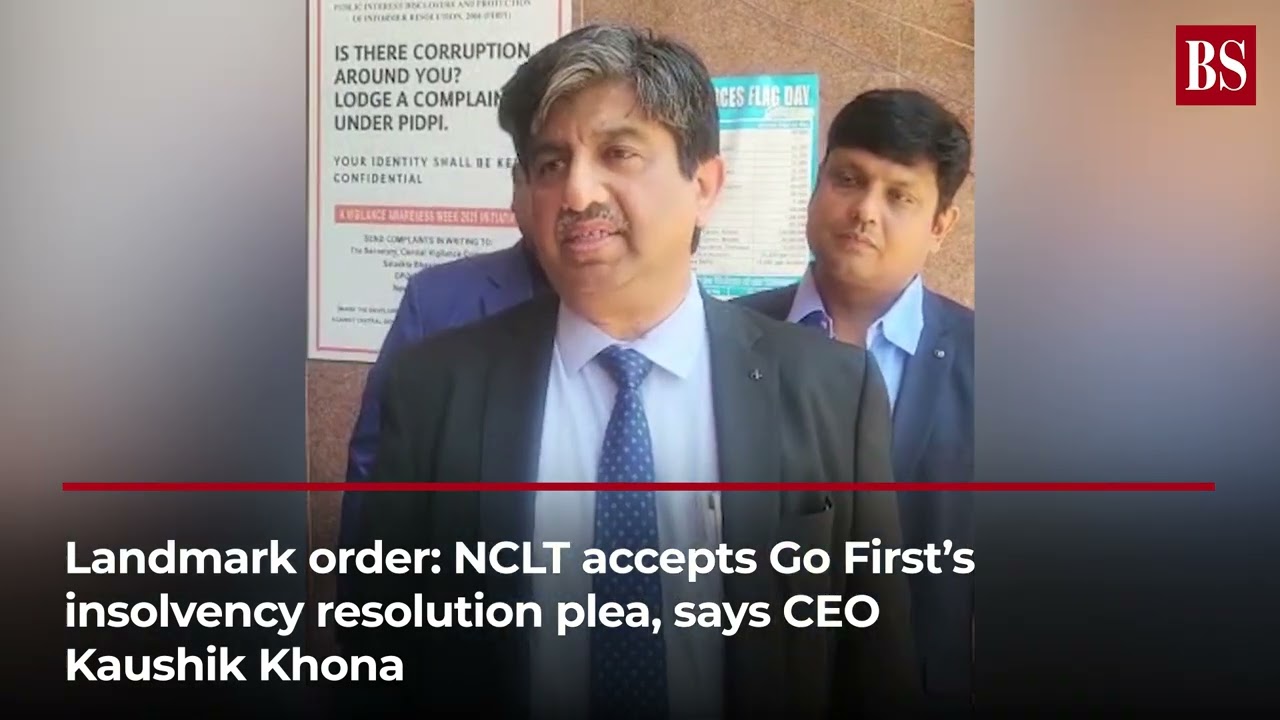 Landmark order: NCLT accepts Go First's insolvency resolution plea, says CEO Kaushik Khona
