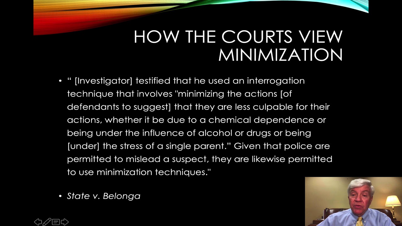 How the Courts view the Reid Technique