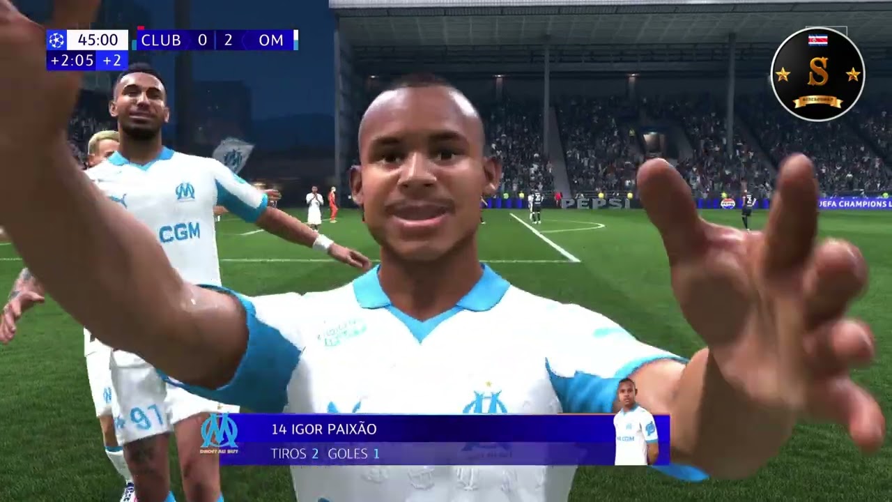 🔥UEFA CHAMPIONS LEAGUE BRUGGE VS OLYMPIQUE MARSEILLE (EA SPORTS FC 26 SIMULATED) 🔥 #easportsfc26